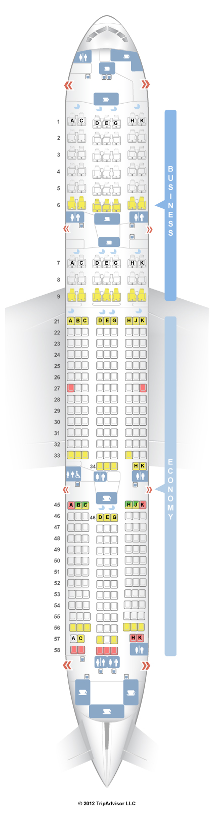 Seatguru Seat Map Japan Airlines Boeing Er V