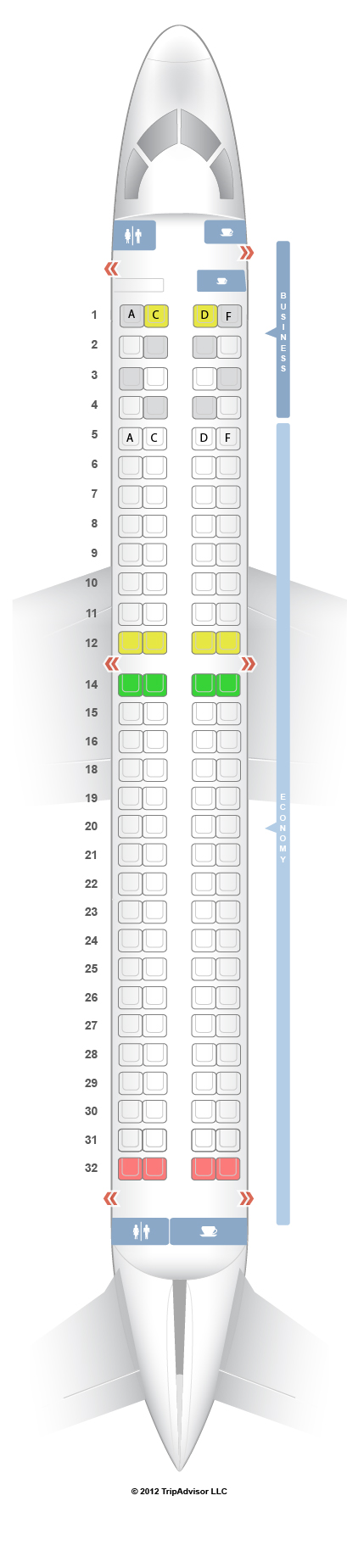 Seatguru Seat Map Lufthansa Embraer E