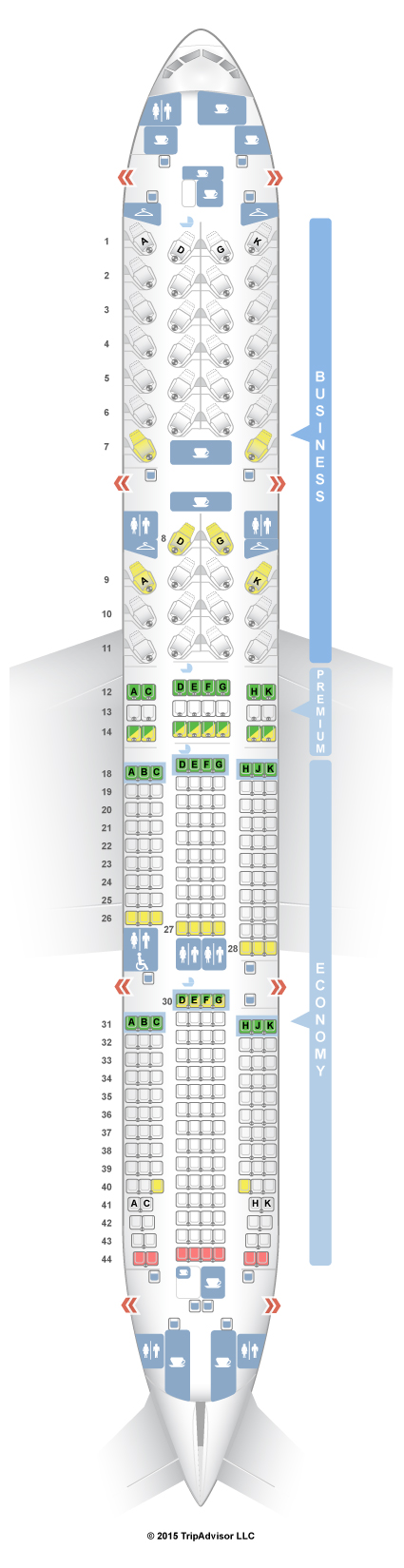 Seatguru Seat Map Air Canada Boeing 777 200lr 77l Three Class Seat S Class Type Power Review