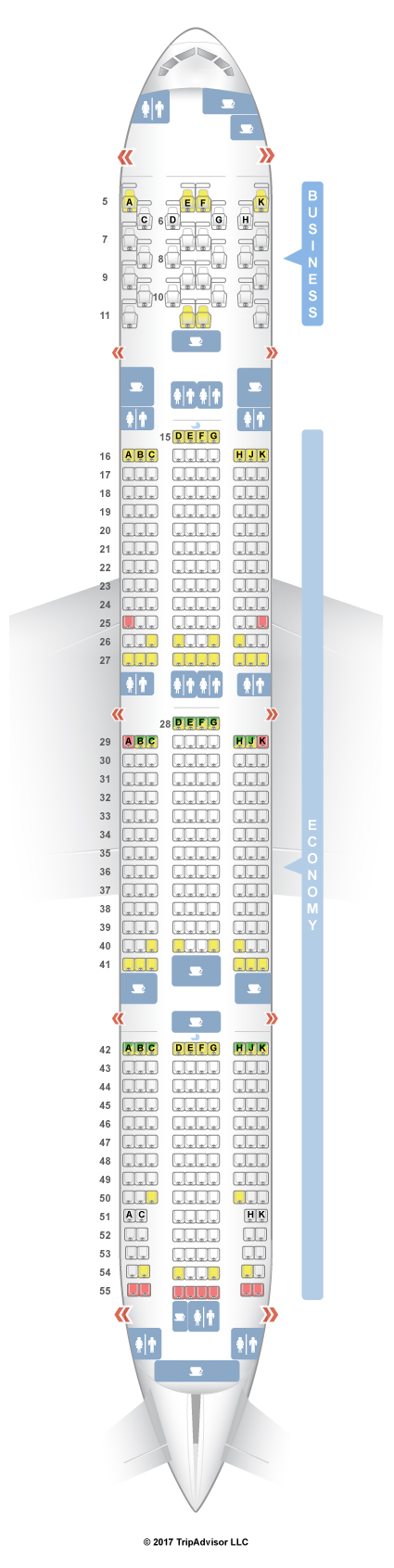Seatguru Seat Map Etihad Boeing 777 300er 77w Two Class V1 Seat S Class Type Power Review
