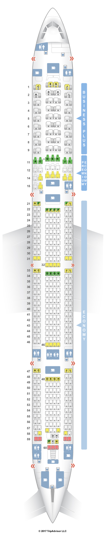 Seatguru Seat Map Iberia Airbus A340 600 346 V2 Seat S Class Type Power Review