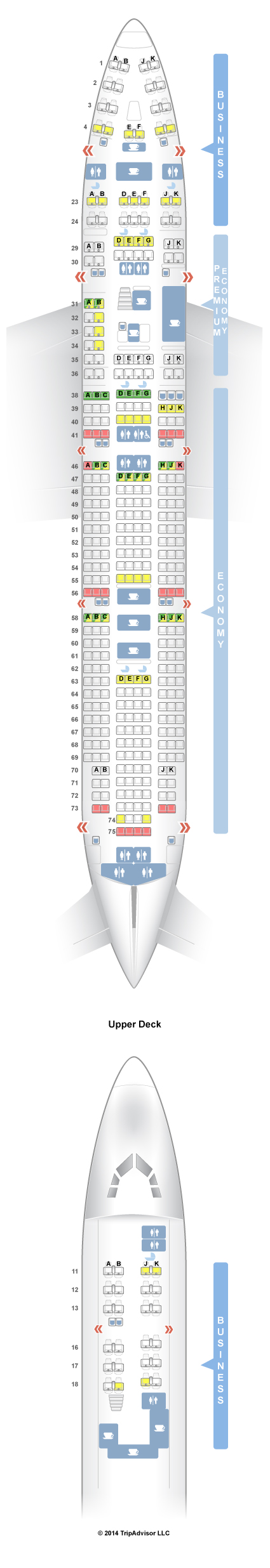 Seatguru Seat Map Qantas Boeing Three Class V Free