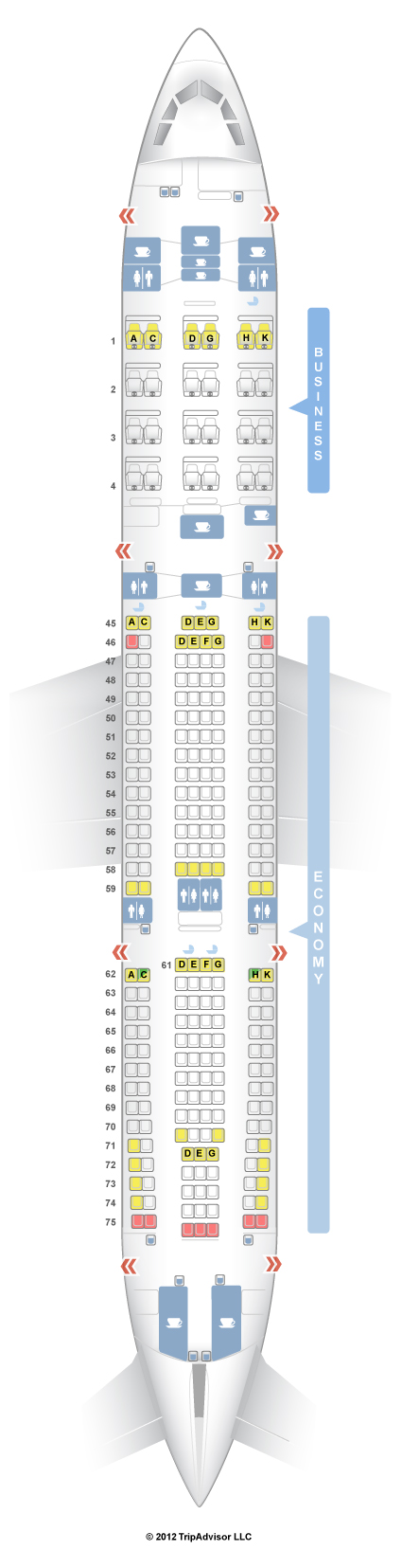 Seatguru Seat Map South African Airways Airbus A340 200 342