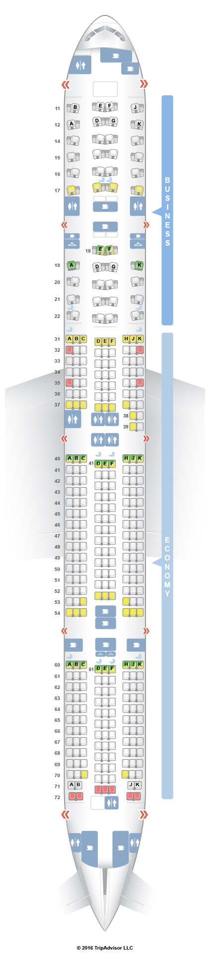 Seatguru Seat Map Thai Boeing 777 300er 77w