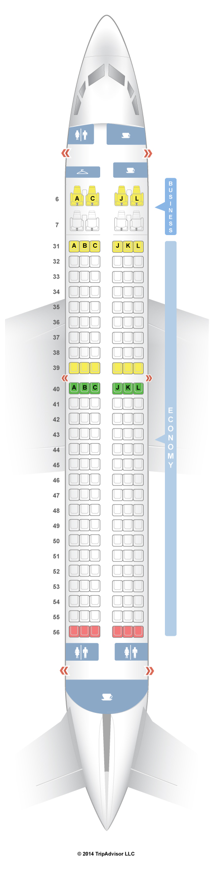 Seatguru Seat Map China Eastern Boeing 737 800 738 V3