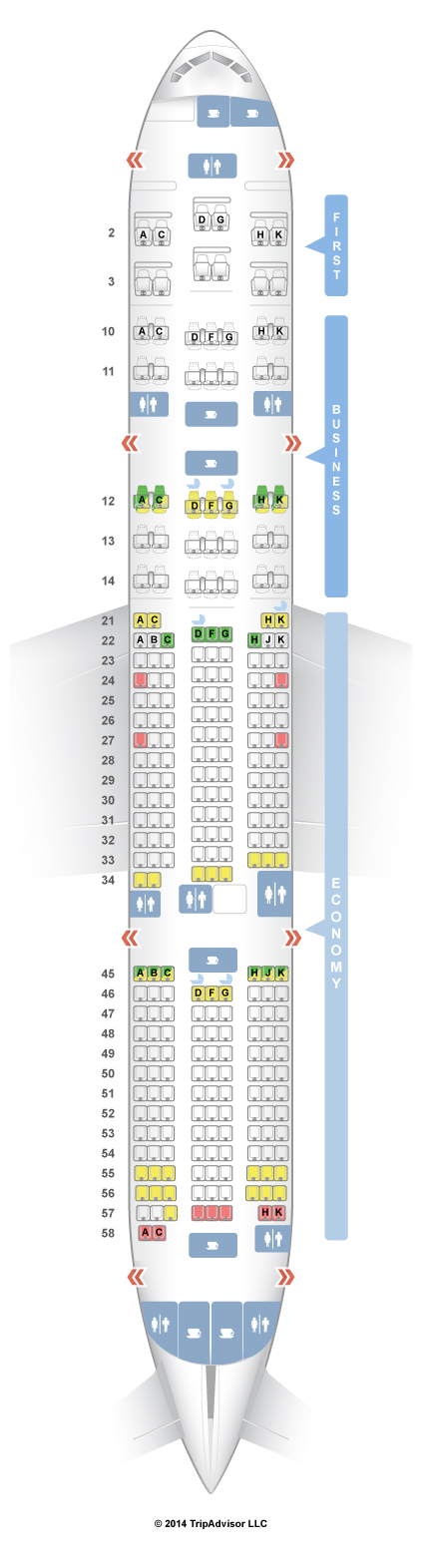 SeatGuru Seat Map EL AL Boeing 777 200ER 772 V2