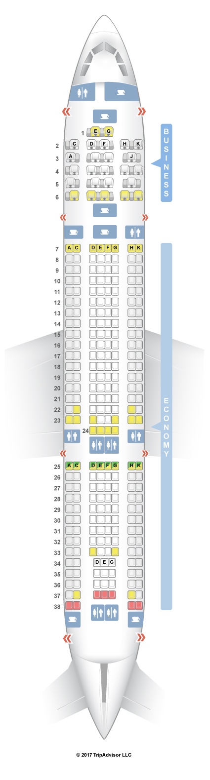 Seatguru Seat Map Tap Portugal Airbus A330 200 332 V5