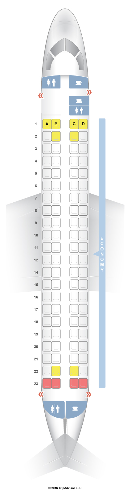 Seatguru Seat Map Flybe Embraer E