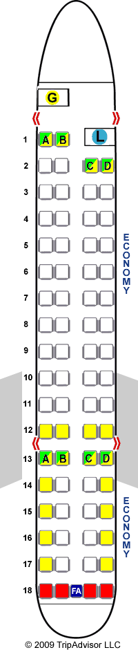Crj 200 Seating Chart Delta Seat Map Expressjet Airlines Crj 200 81280