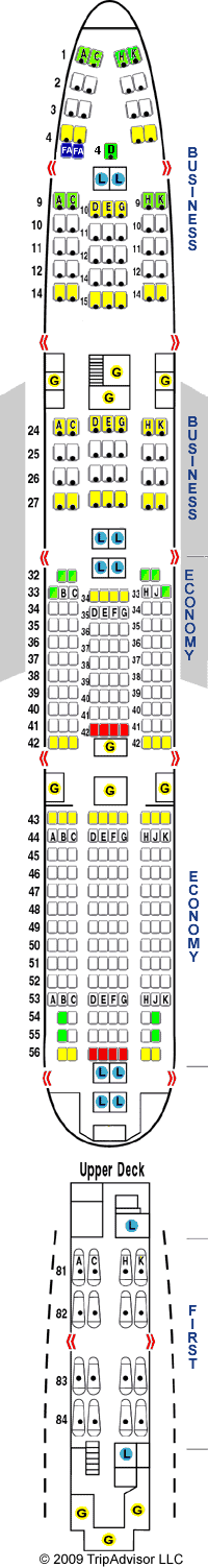 Boeing Lufthansa Seat Map