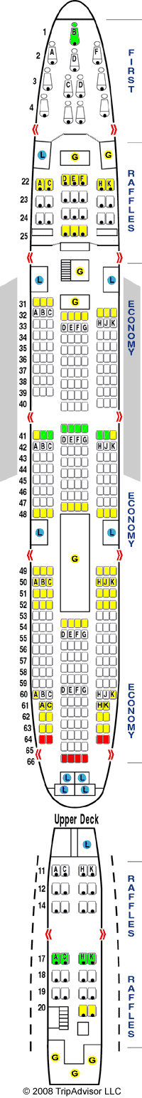 SeatGuru Seat Map Singapore Airlines