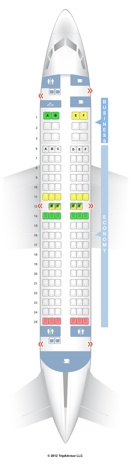 SeatGuru Seat Map Turkish Airlines Boeing 737-700 (737) Two Class