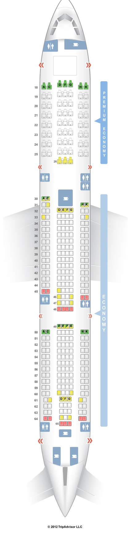 Atlantic 747 Seating Chart