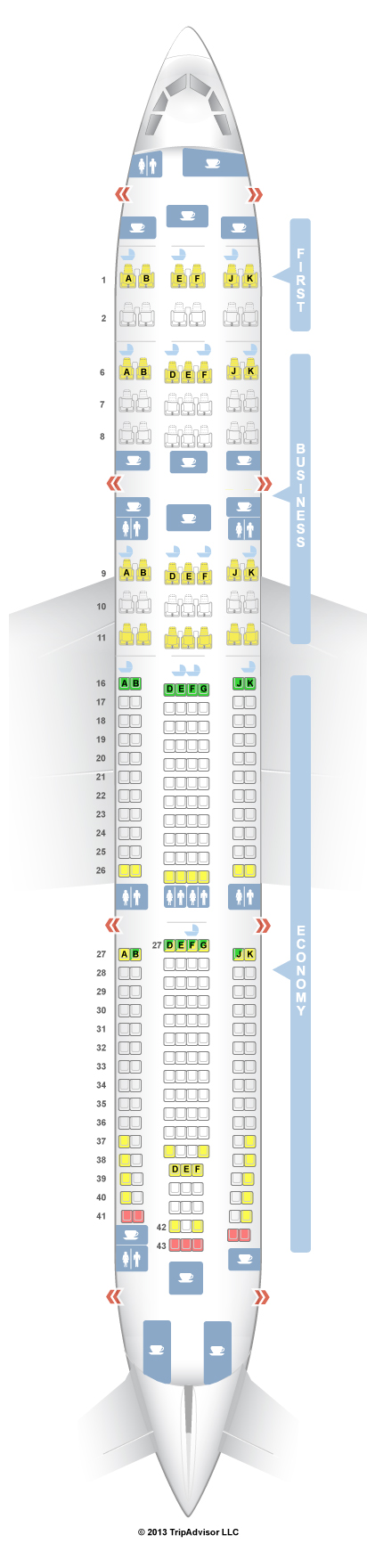 A380 Emirates Seat Map