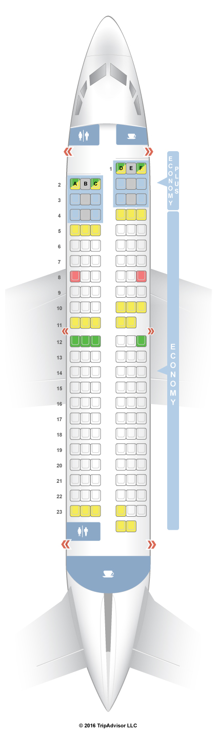 Westjet Boeing 737-700 Seat Plan