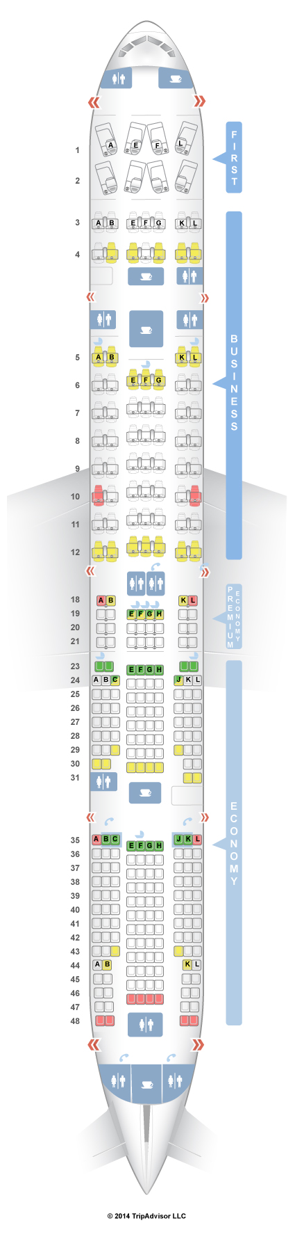 B77er+Seating SeatGuru Seat Map Air France Boeing 777-300ER (77W) Four Class