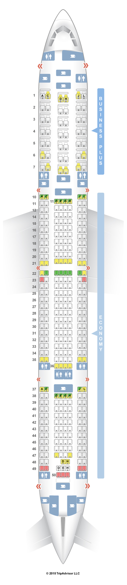 Seatguru Seat Map Iberia Airbus A340 600 346