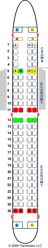 Seatguru Seat Map Royal Jordanian Embraer Erj 195 E95