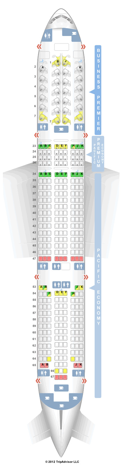 SeatGuru Seat Map Air New Zealand Boeing 777-200ER (772) V1