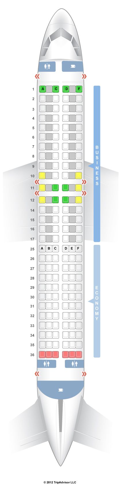 Swiss Air Seating Selection