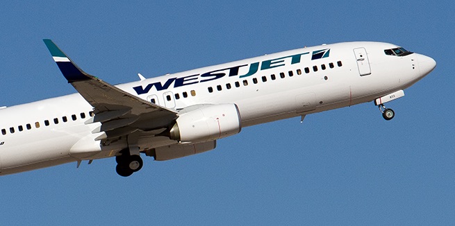 Where can you check the status of a WestJet flight?