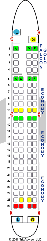 Embraer Seating Chart