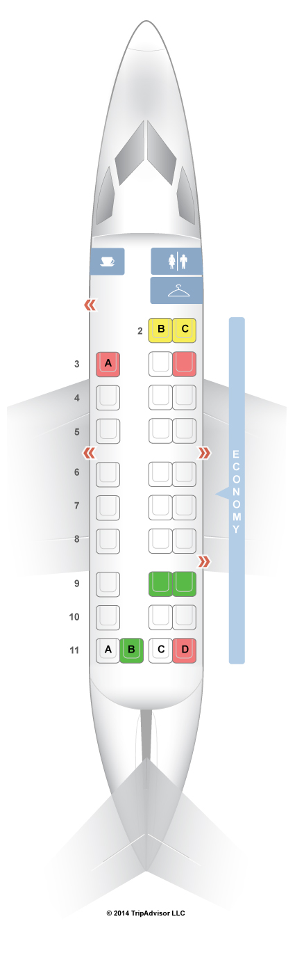 united airlines seating chart embraer 175