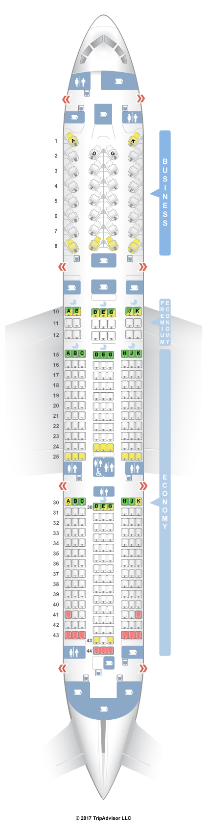 Seatguru Seat Map Air France Boeing 787 9 789