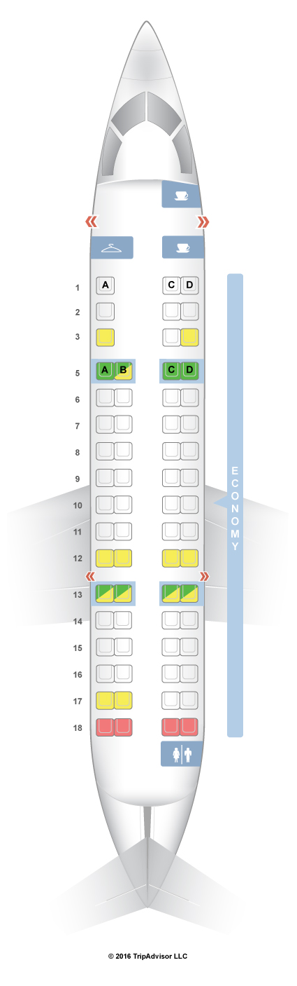 SeatGuru Seat Map American Airlines Bombardier CRJ-700 (CR7) V2