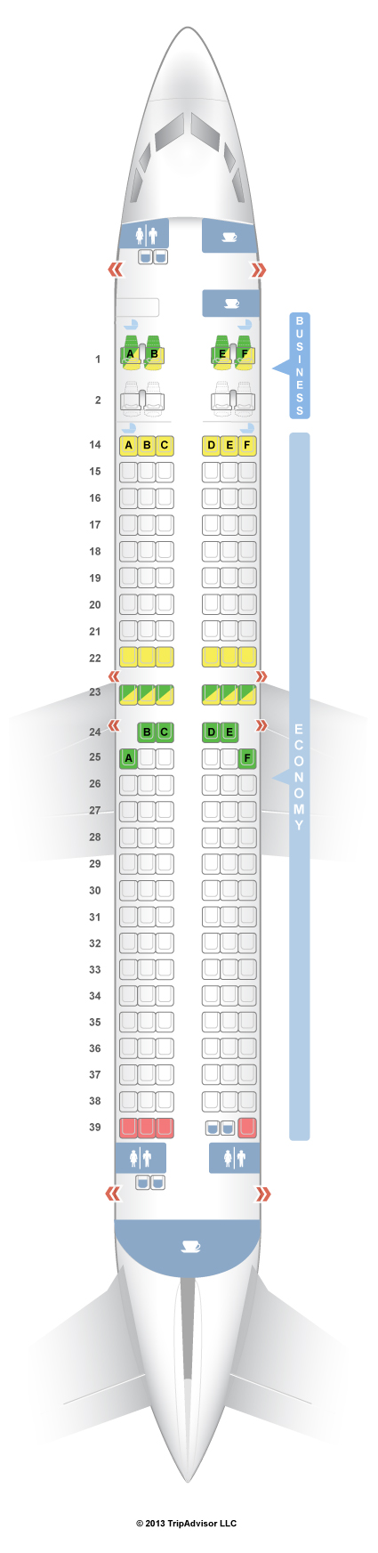 Seatguru Seat Map Fiji Airways Boeing 737 800 738 V1