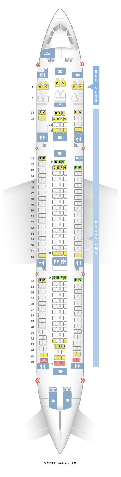 SeatGuru Seat Map Philippine Airlines Airbus A340-300 (343) V3