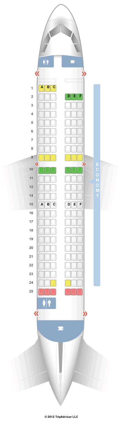 SeatGuru Seat Map SAS Airbus A319 (319)