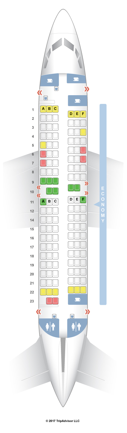 SeatGuru Seat Map SAS Boeing 737-600 (736) V1