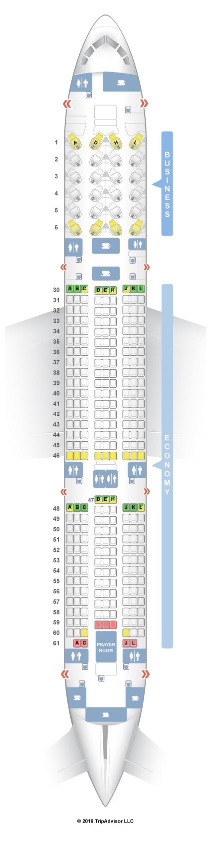 SeatGuru Seat Map Saudia Boeing 787-9 (789)