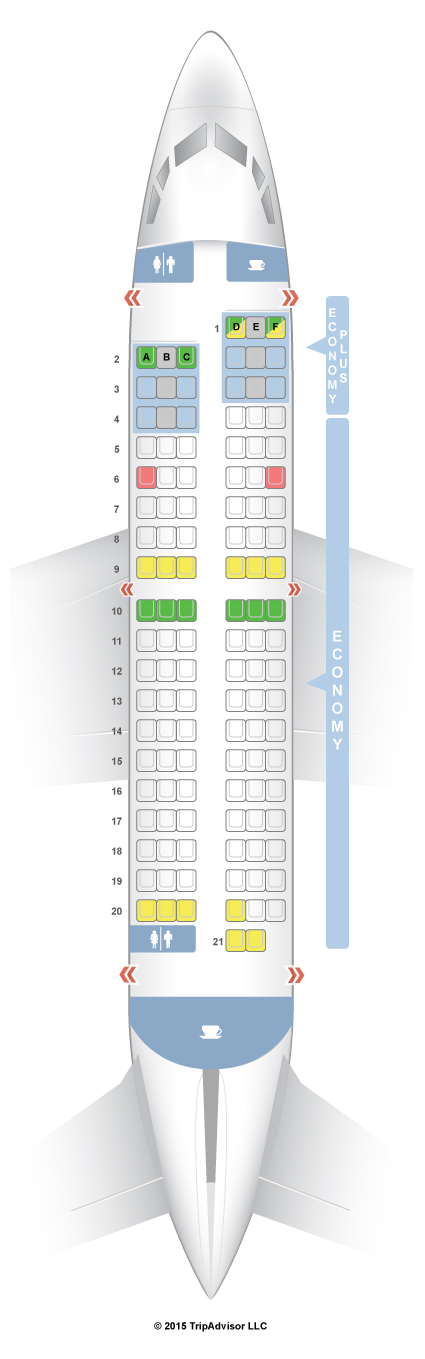 Boeing 737 800 Westjet Seat Map