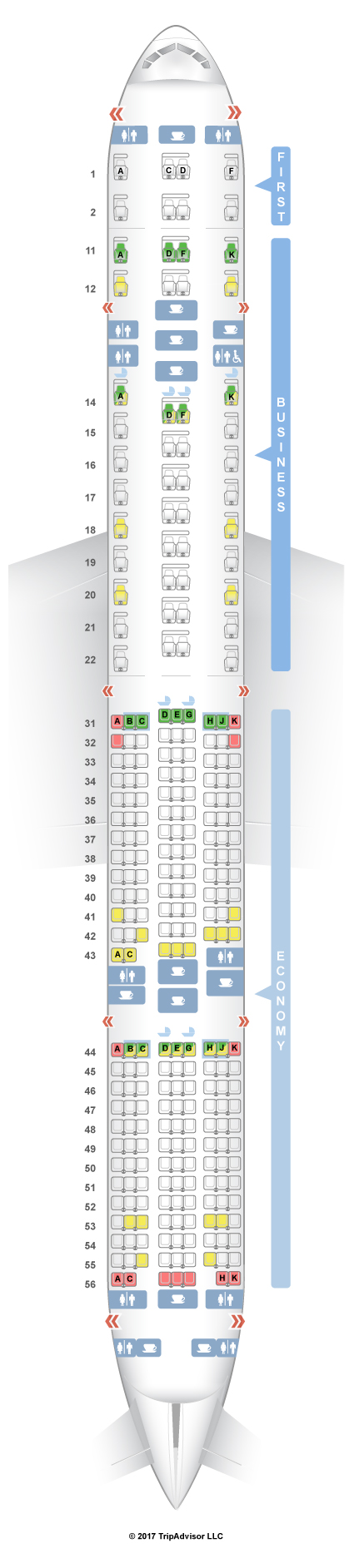 SeatGuru Seat Map Singapore Airlines Boeing 777-300ER (77W ...