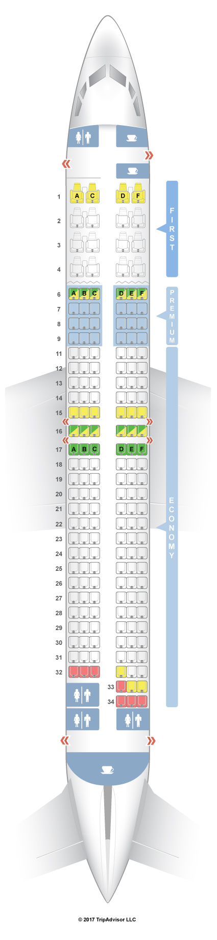 737 900 Seating Chart Alaska