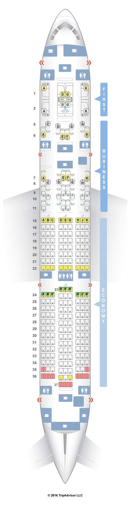 Etihad airways boeing 787 900 схема салона