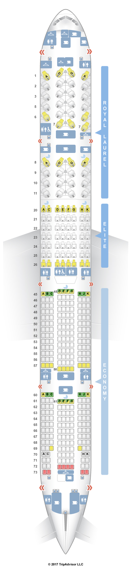 United Boeing 777 300Er Seating Plan