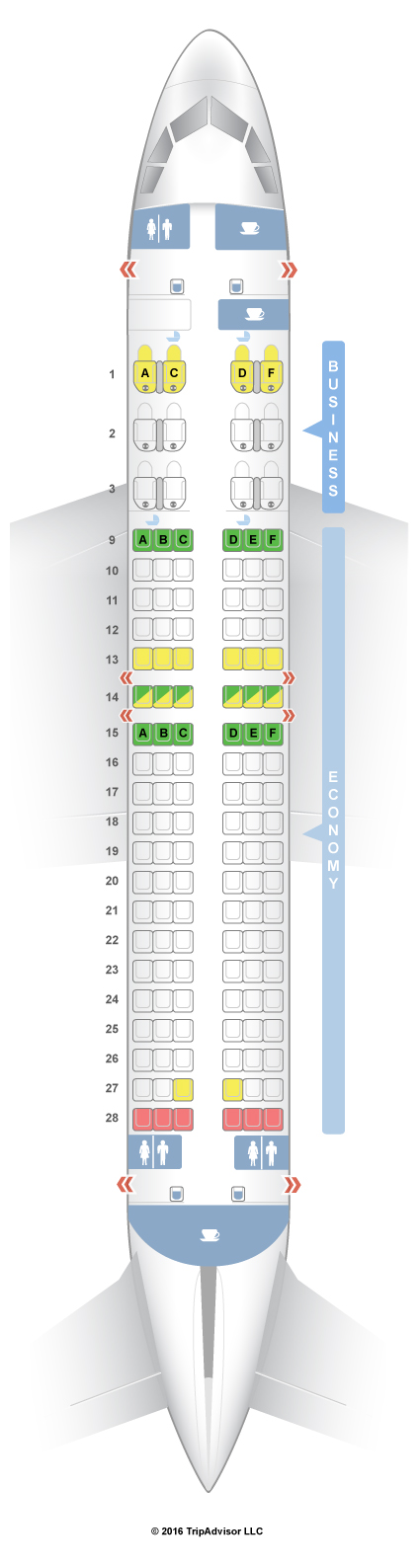 SeatGuru Seat Map Qatar Airways Airbus A320 (320) V2