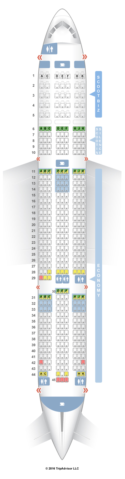 SeatGuru Seat Map Scoot Airlines Boeing 787-900 (789)