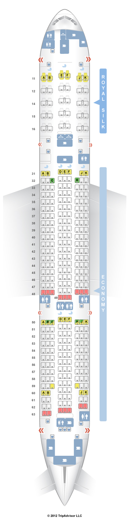 Seatguru Seat Map Thai Boeing 777 200 772 3295