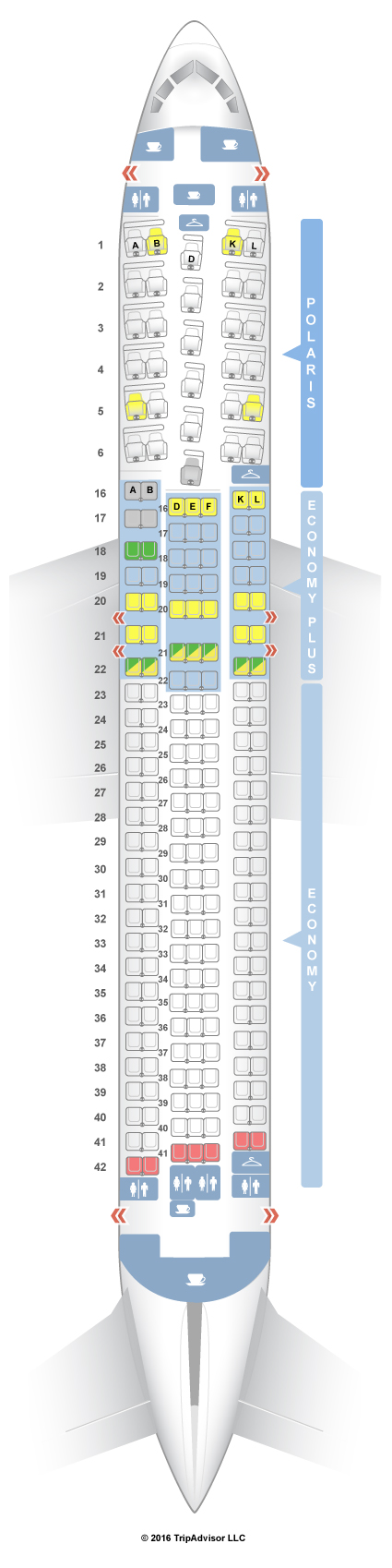 SeatGuru Seat Map United Boeing 767-300ER (76L) Two Class