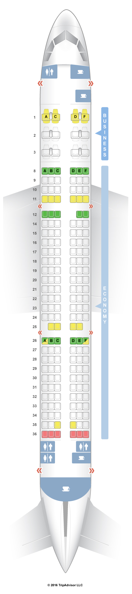 SeatGuru Seat Map Qatar Airways Airbus A321 (321) V1