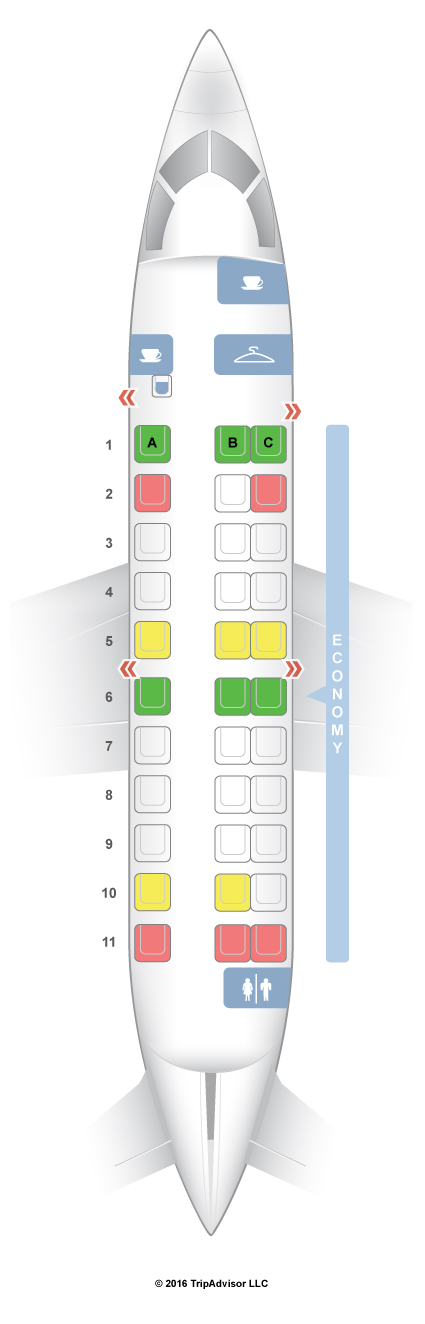 SeatGuru Seat Map Regional Express SAAB 340B (SF3)