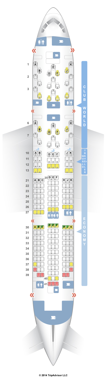 SeatGuru Seat Map British Airways Boeing 787-8 (788)