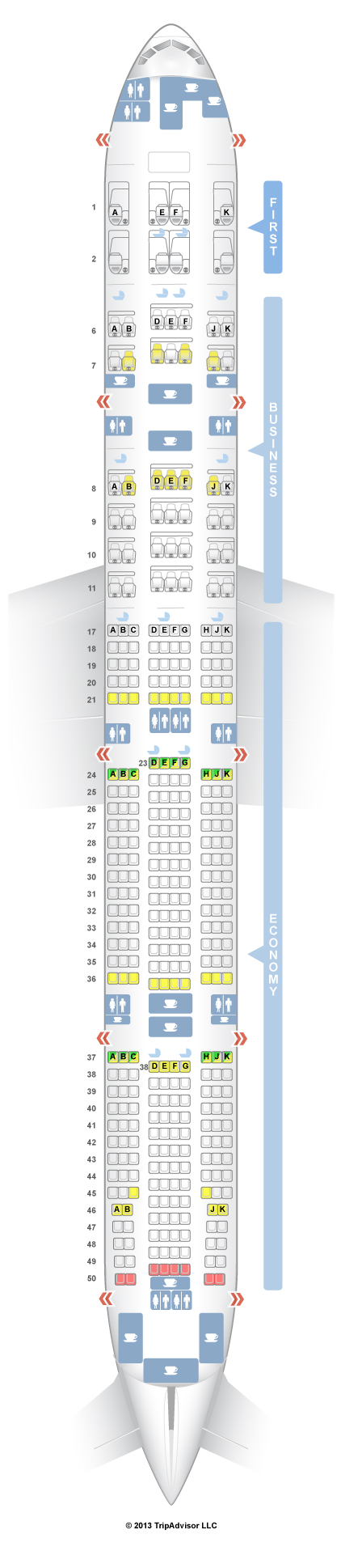 Boeing 777 300 Seating Chart