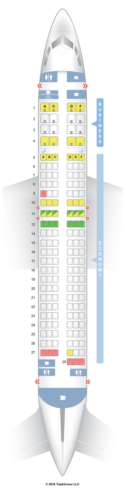 Turkish Airlines Boeing 737 800 Seat Map