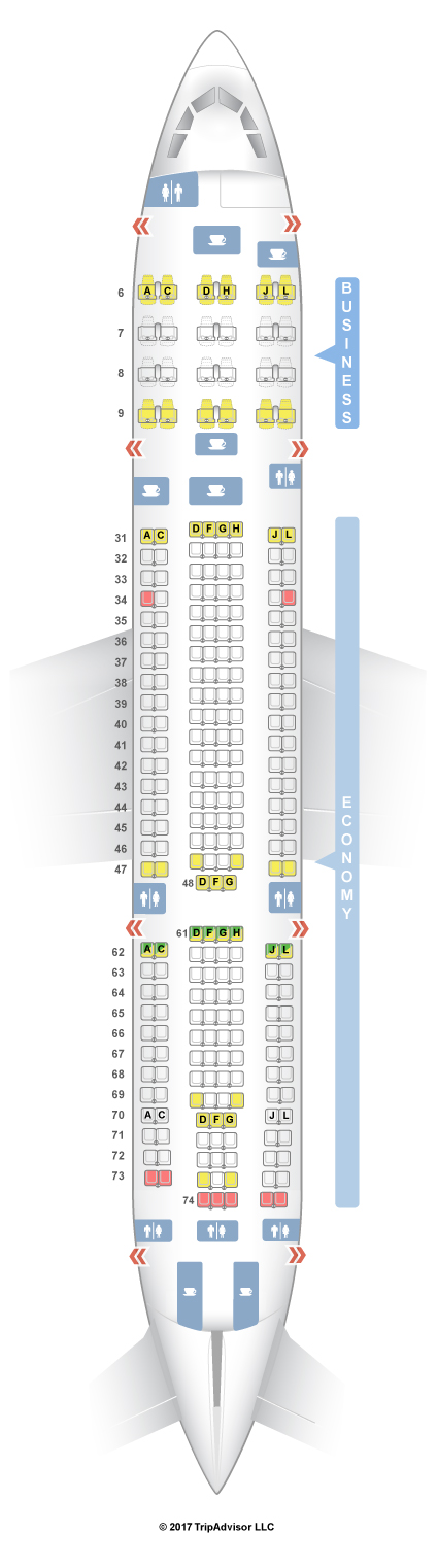 Seatguru Seat Map China Eastern Airbus A330 200 332