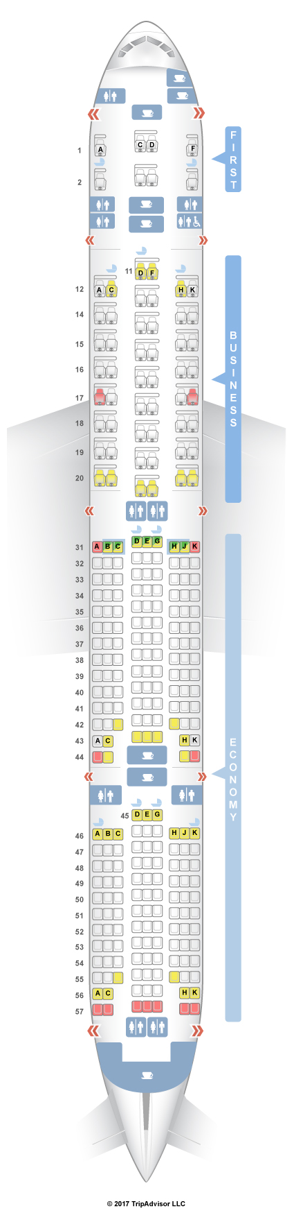 SeatGuru Seat Map Singapore Airlines Boeing 777-300 (773)